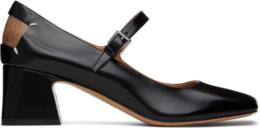 Maison Margiela Black Squared Toe Heels