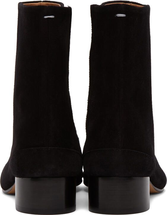 Maison Margiela Black Suede Tabi Boots - Picture 4