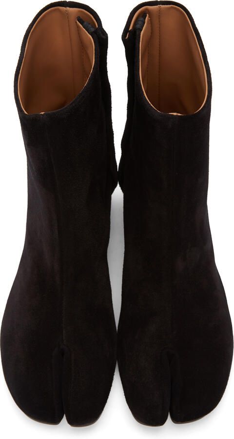 Maison Margiela Black Suede Tabi Boots - Picture 3