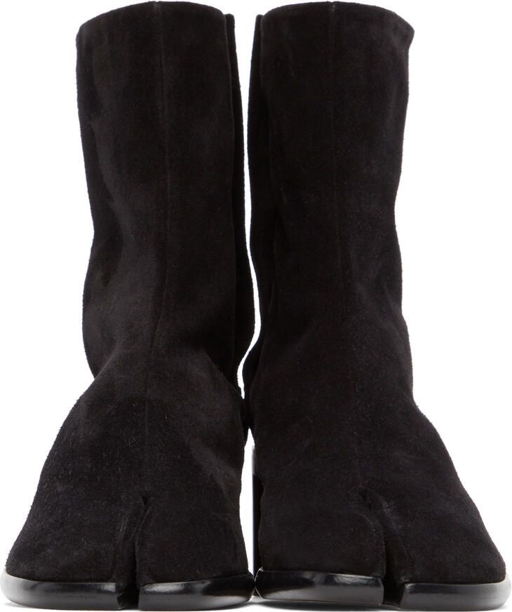 Maison Margiela Black Suede Tabi Boots - Picture 2
