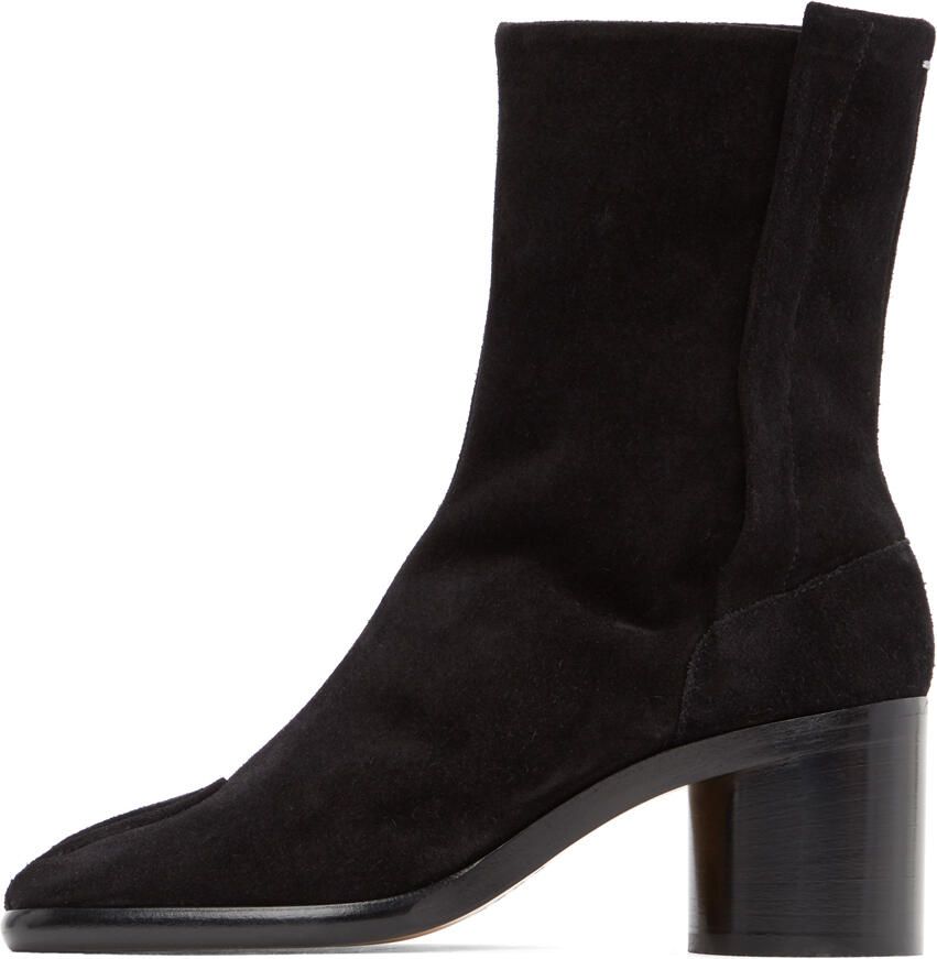 Maison Margiela Black Suede Tabi Boots