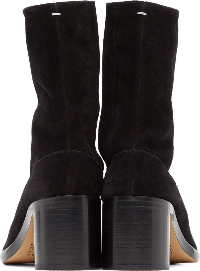 Maison Margiela Black Suede Tabi Boots - Picture 3