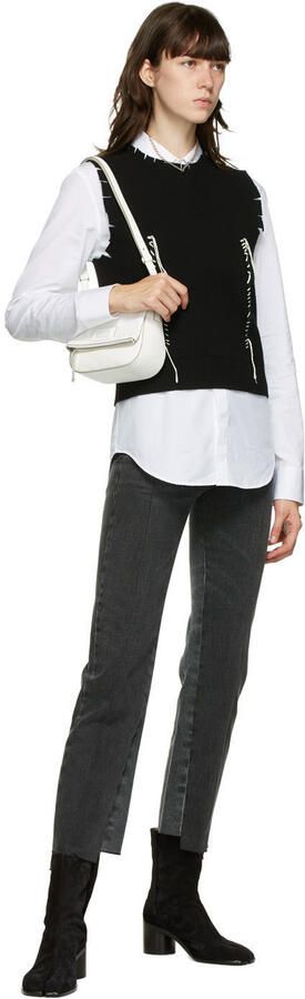 Maison Margiela Black Suede Tabi Boots - Picture 4