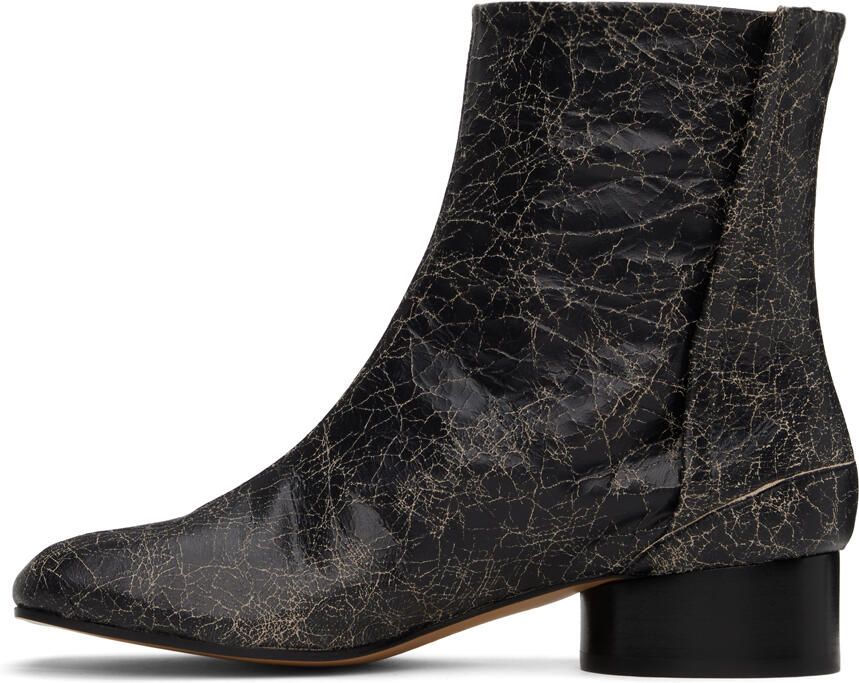 Maison Margiela Black Tabi Ankle Boots - Picture 3
