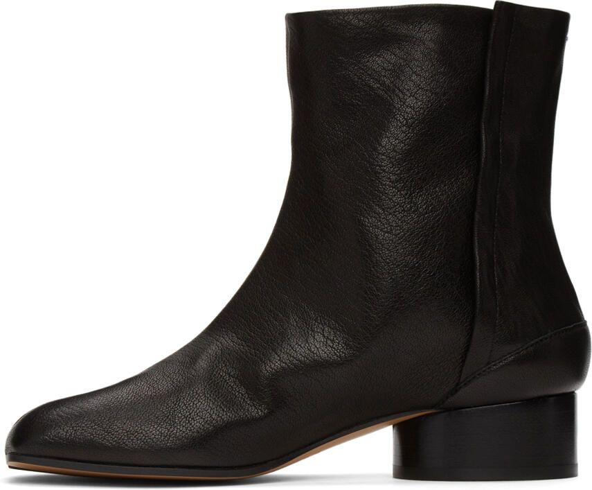 Maison Margiela Black Tabi Ankle Boots - Picture 3