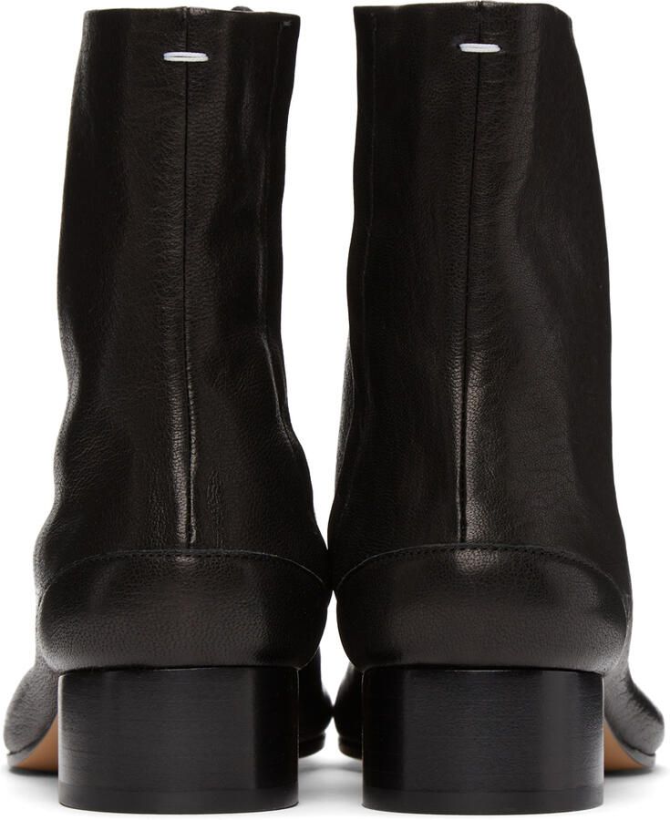 Maison Margiela Black Tabi Ankle Boots - Picture 2