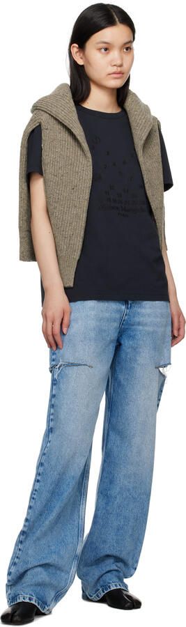 Maison Margiela Black Low Heel Tabi Boots - Picture 4