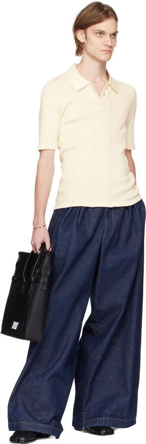 Maison Margiela Black Leather Tabi Boots - Picture 4