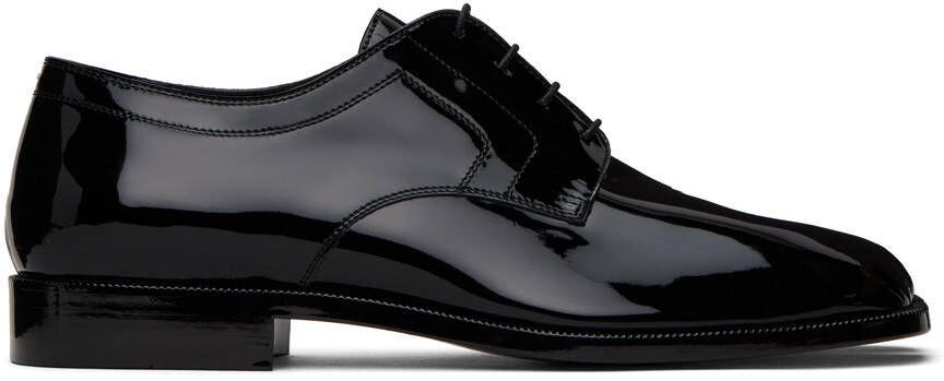 Maison Margiela Black Patent Tabi Derbys - Picture 4