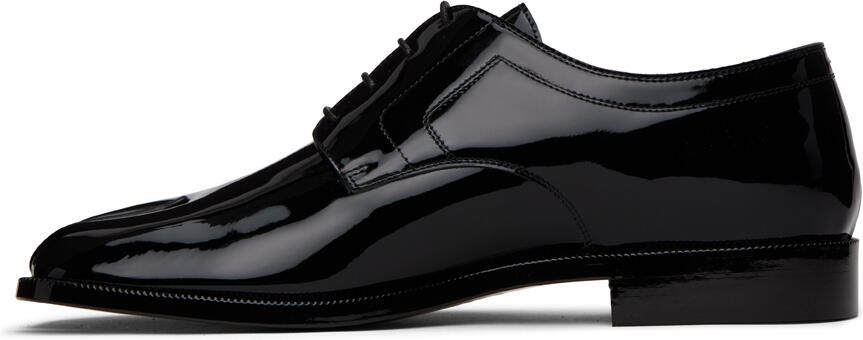 Maison Margiela Black Patent Tabi Derbys - Picture 3