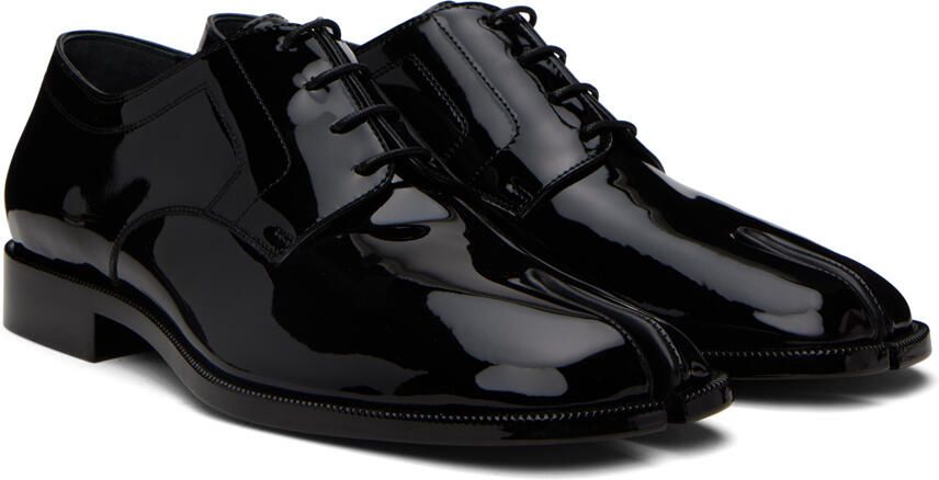 Maison Margiela Black Patent Tabi Derbys - Picture 2