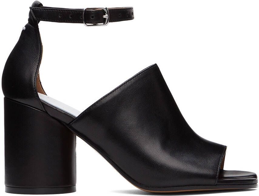 Maison Margiela Black Tabi Heeled Sandals