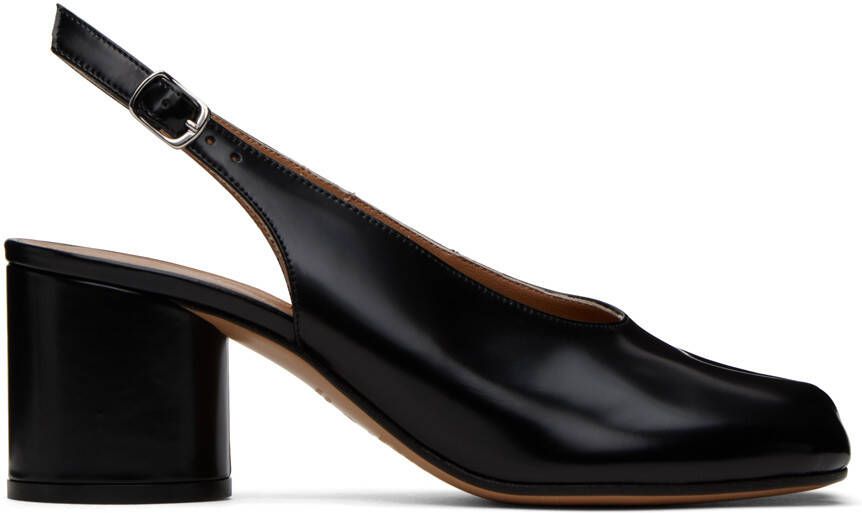 Maison Margiela Black Slingback Tabi Heels - Picture 3