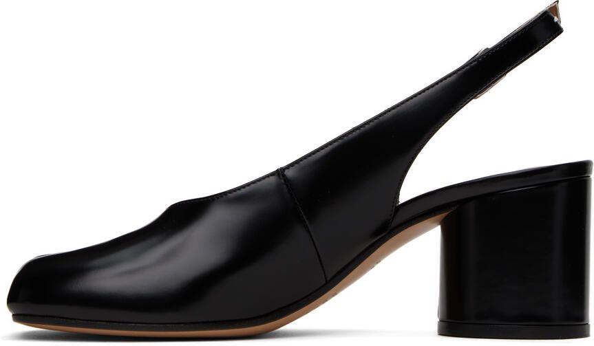 Maison Margiela Black Slingback Tabi Heels - Picture 4