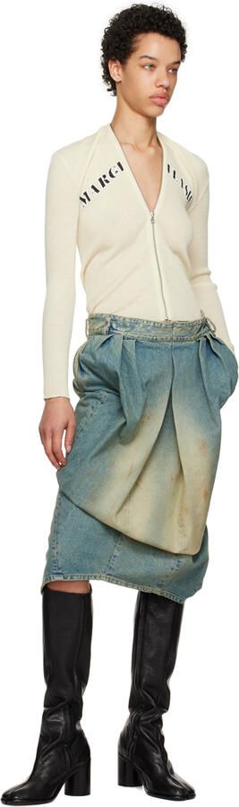 Maison Margiela Black Leather Tabi Tall Boots - Picture 11