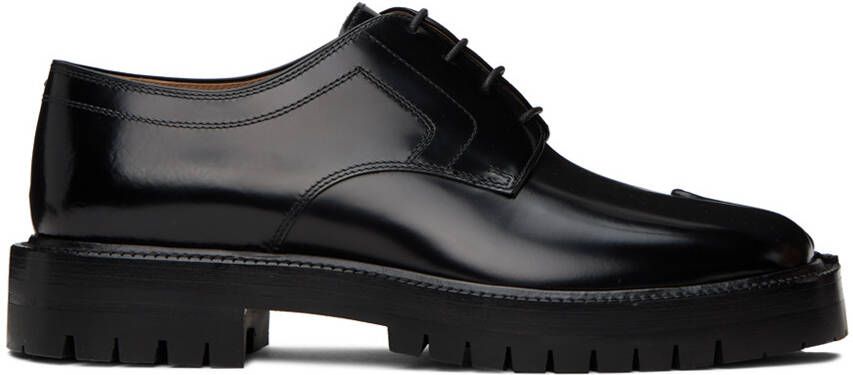 Maison Margiela Black Tabi Lace-Up Derbys - Picture 4