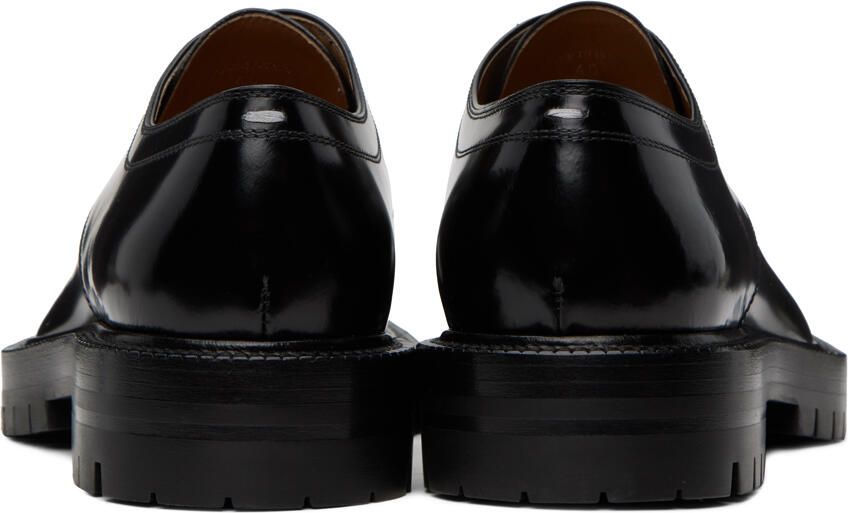 Maison Margiela Black Tabi Lace-Up Derbys