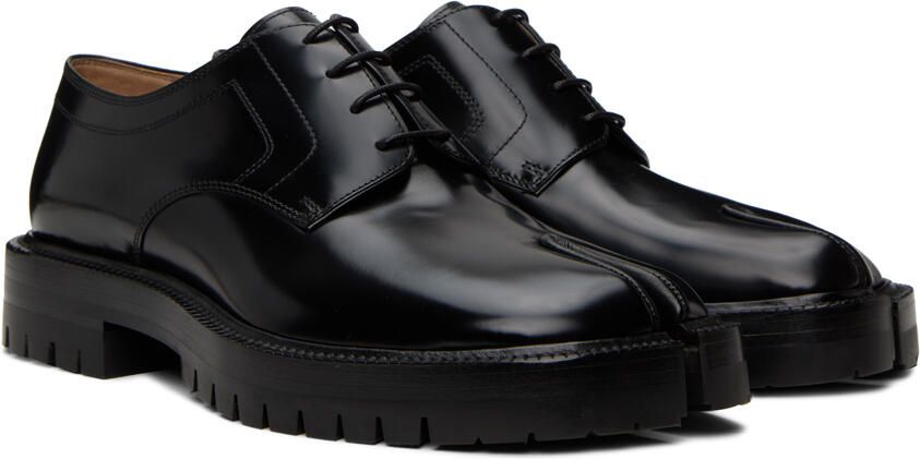 Maison Margiela Black Tabi Lace-Up Derbys - Picture 2