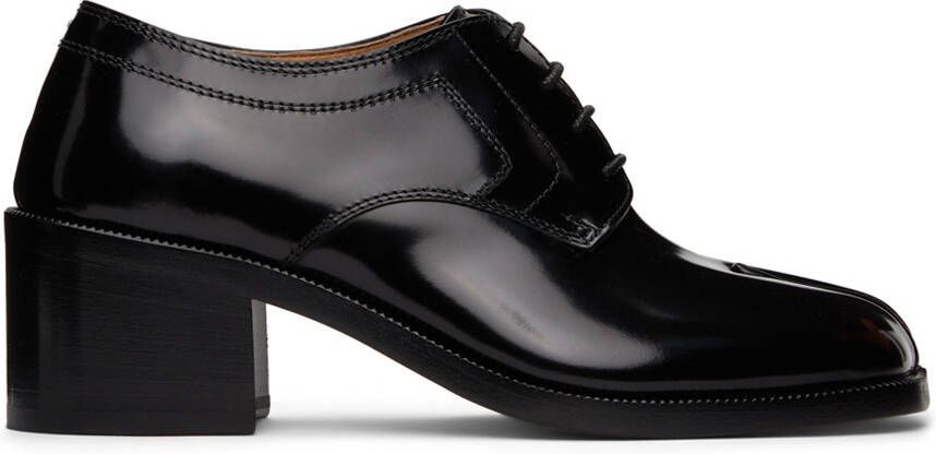 Maison Margiela Black Tabi Lace-Up Heels - Picture 3