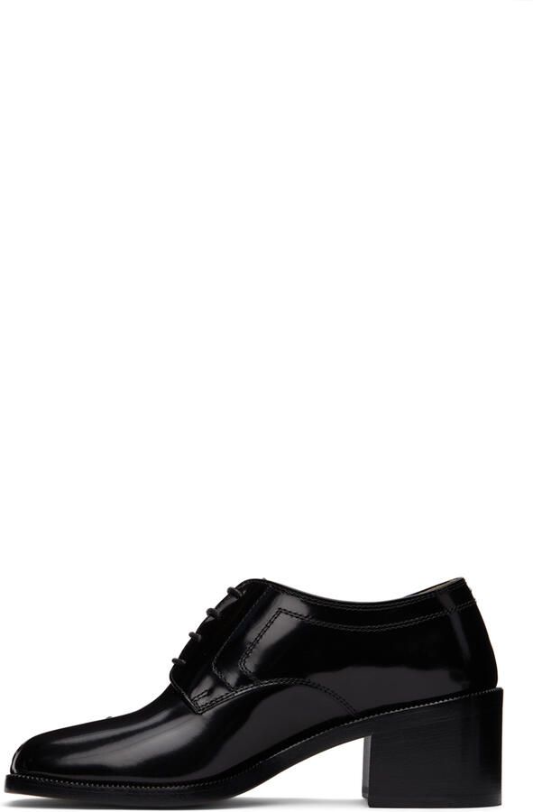 Maison Margiela Black Tabi Lace-Up Heels