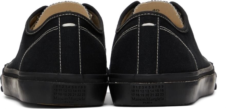 Maison Margiela White Canvas High-Top Sneakers - Picture 2