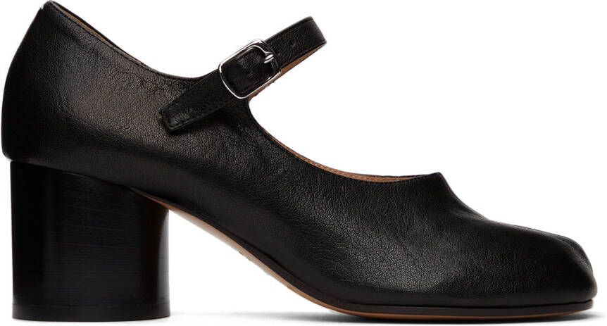 Maison Margiela Black Tabi Mary-Jane Heels - Picture 4