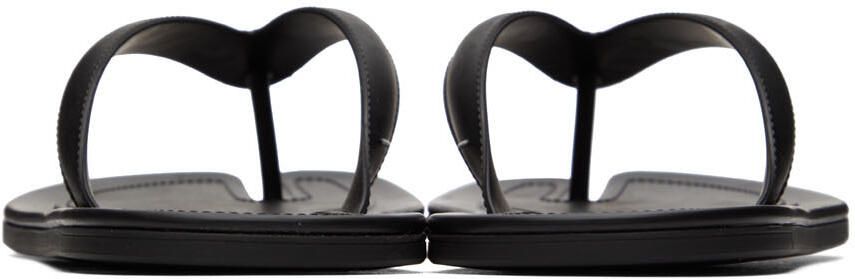Maison Margiela Black Rubber Sandals - Picture 7