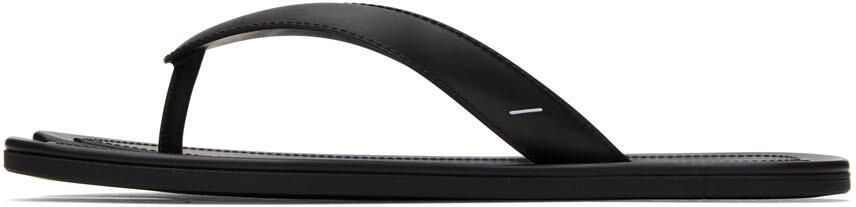 Maison Margiela Black Rubber Sandals - Picture 5