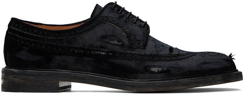 Maison Margiela Black Velvet Brogues - Picture 4