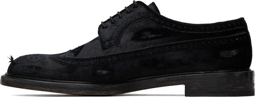 Maison Margiela Black Velvet Brogues - Picture 3