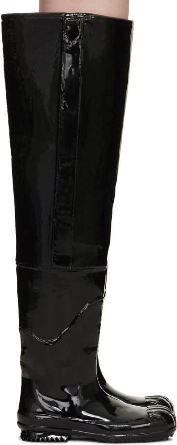 Maison Margiela Black Wader Boots - Picture 5