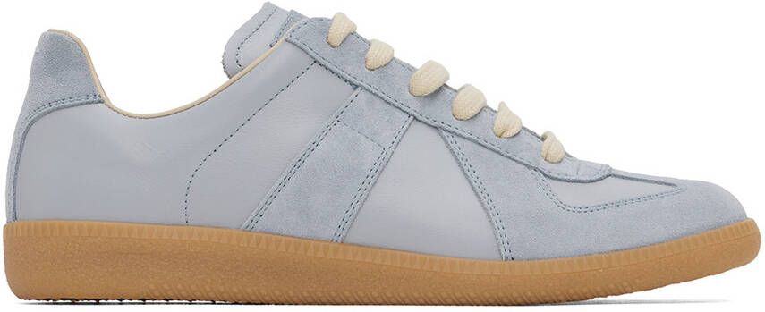 Maison Margiela Blue Replica Sneakers - Picture 5