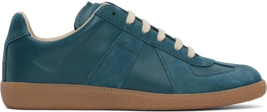 Maison Margiela Blue Replica Sneakers - Picture 5