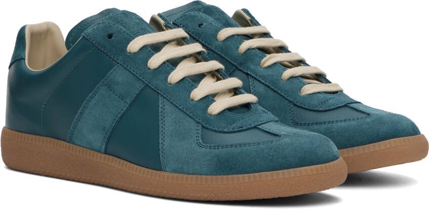 Maison Margiela Blue Replica Sneakers - Picture 2