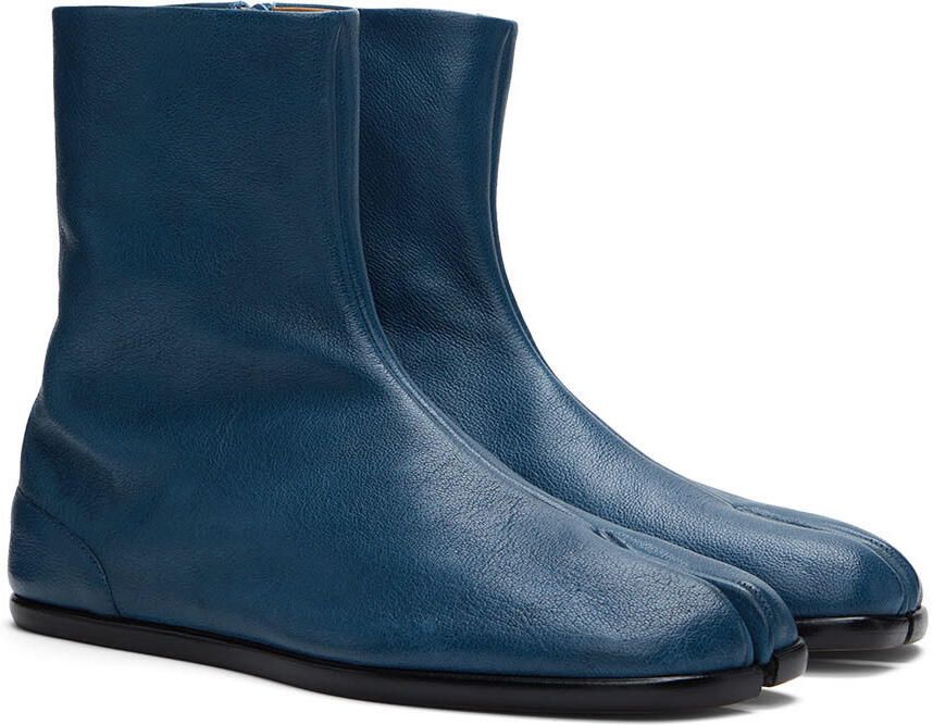 Maison Margiela Blue Tabi Boots - Picture 2