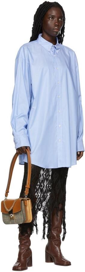 Maison Margiela Brown Calfskin Tabi Tall Boots - Picture 4