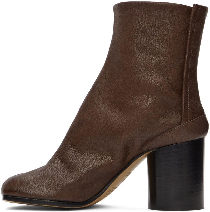 Maison Margiela Brown Camel Tabi Boots - Picture 2