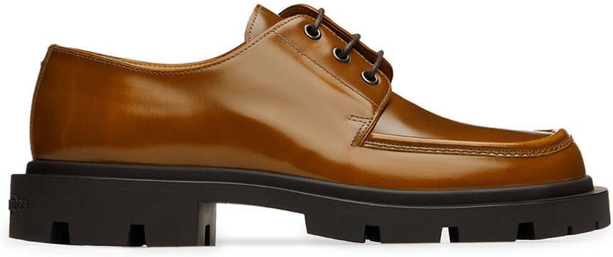 Maison Margiela Brown Cleated Sole Derbys - Picture 4
