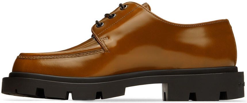 Maison Margiela Brown Cleated Sole Derbys - Picture 3