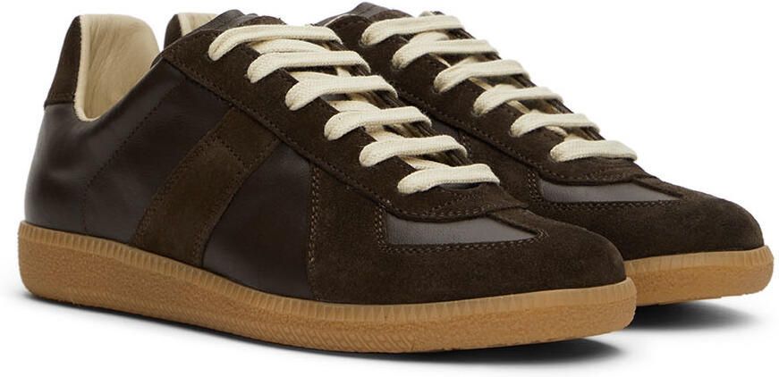 Maison Margiela Brown Replica Sneakers - Picture 2