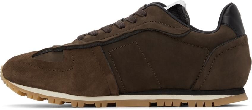 Maison Margiela Brown Retro Runner Sneakers - Picture 3
