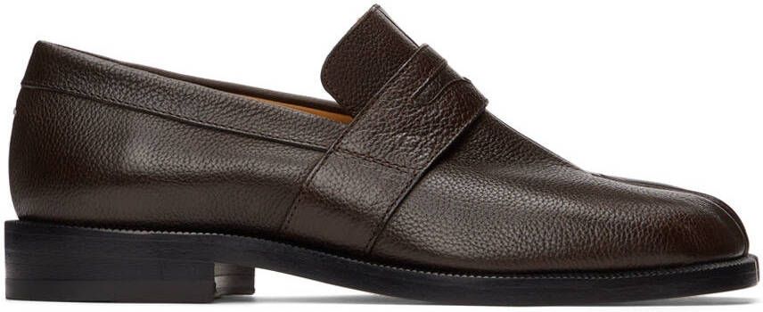 Maison Margiela Brown Soft Tabi Loafers - Picture 5