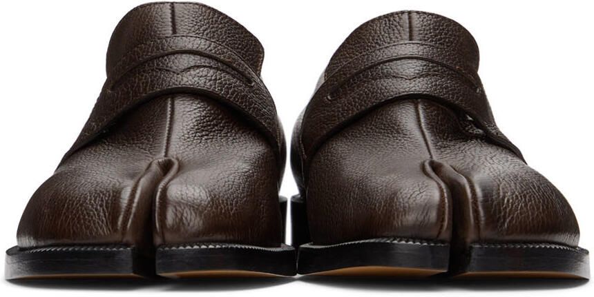 Maison Margiela Brown Soft Tabi Loafers - Picture 3