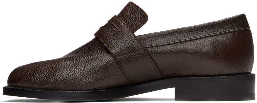 Maison Margiela Brown Soft Tabi Loafers - Picture 4