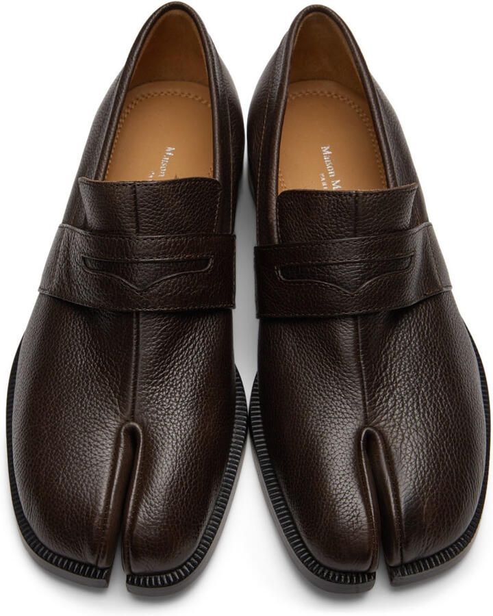 Maison Margiela Brown Soft Tabi Loafers