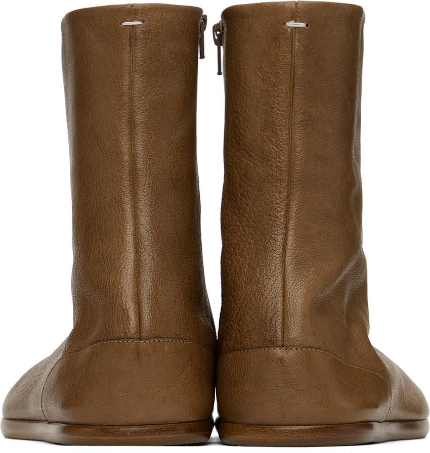 Maison Margiela Brown Tabi Boots