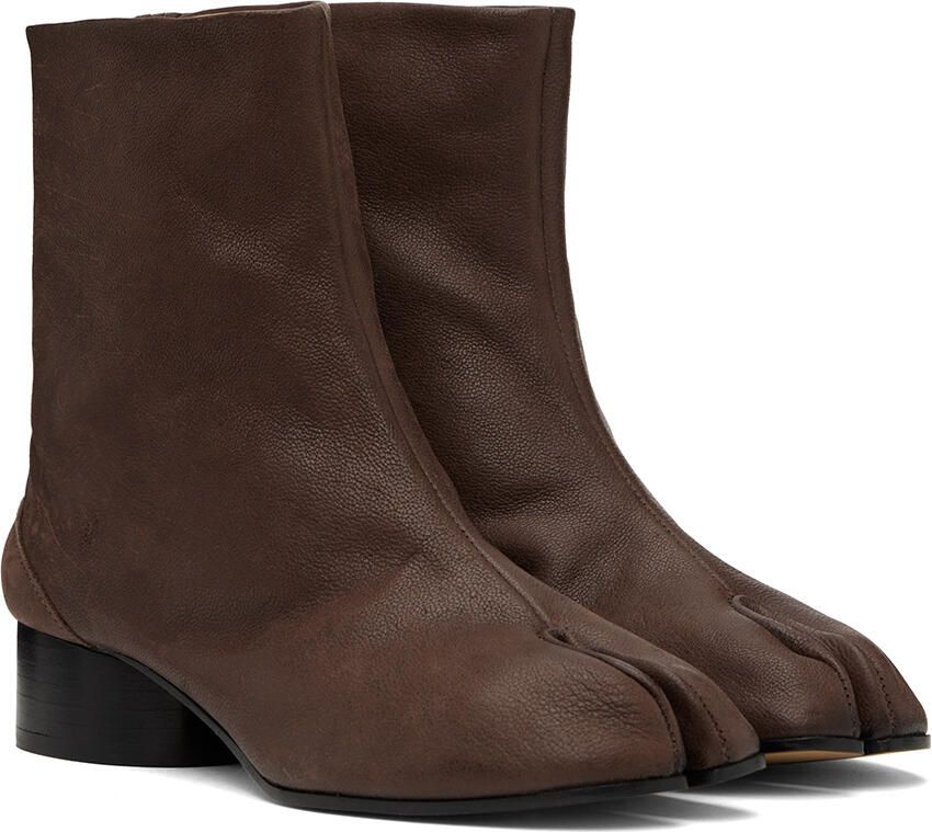 Maison Margiela Brown Tabi Boots