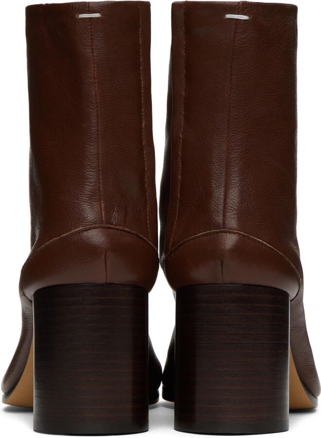 Maison Margiela Brown Tabi Boots - Picture 4
