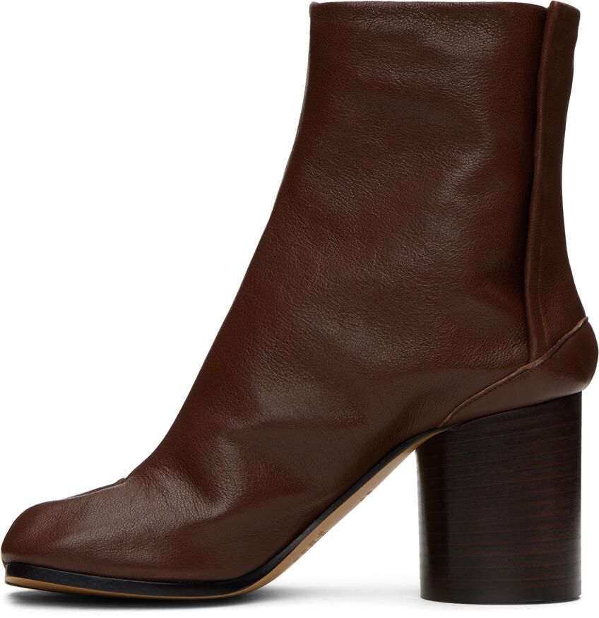 Maison Margiela Brown Tabi Boots - Picture 3
