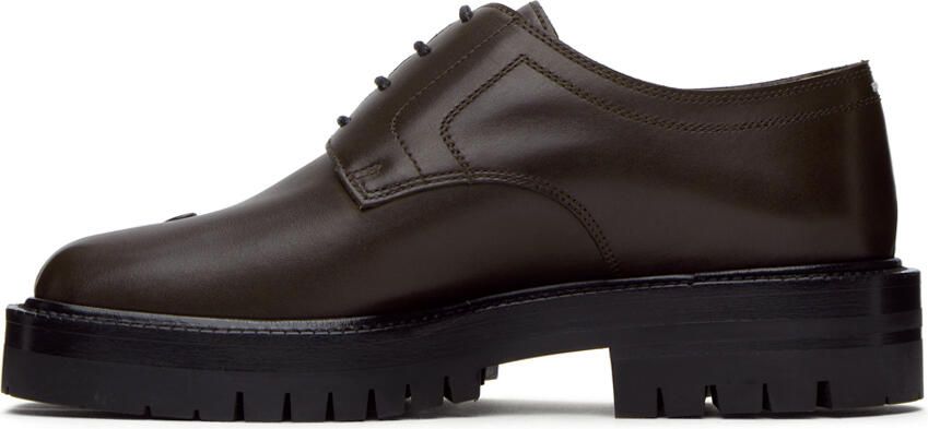 Maison Margiela Brown Tabi Derbys - Picture 3